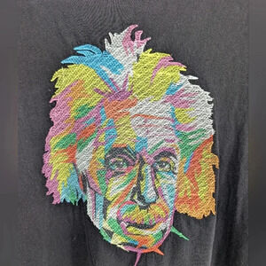 Albert Einstein Embroidered Tee